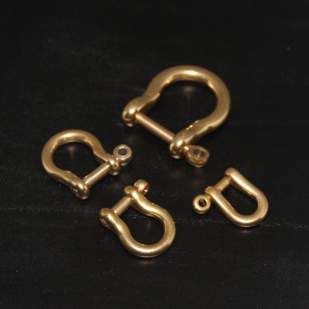 5.5-15mm Chain Hook Shackle Japan Solid Brass Key Joint Connect Leathercraft