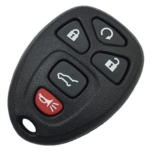 Keyless Entry Remote Control Key Fob Shell Case Replacement Fit for 5 Buttons-B