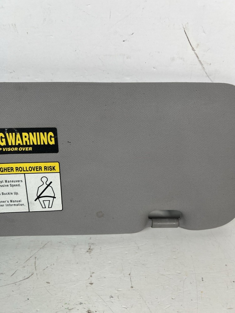 2007-2011 Honda CRV Driver Left Side Sun Visor Gray Vinyl NON Lighted