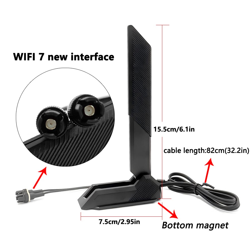 WiFi7 Replacement Antenna Interface for Gigabyte B850 AORUS ELITE/B850 EAGLE USA