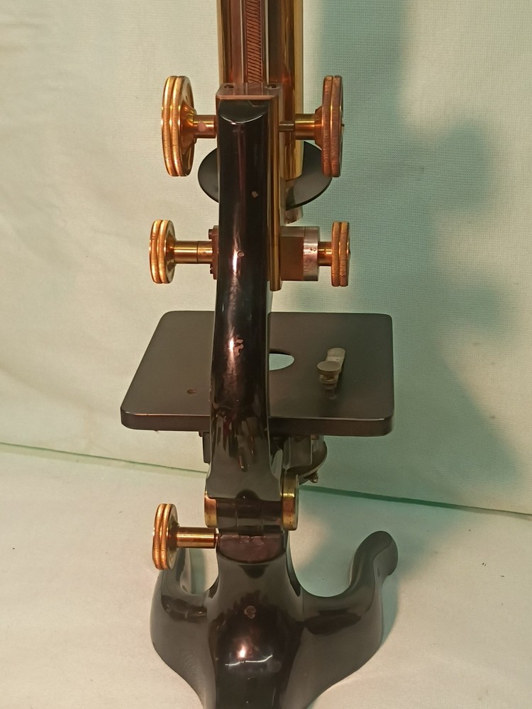 Vtg 1925 Ernst Leitz Wetzlar Microscope both Binocular & Single & Case & Optics