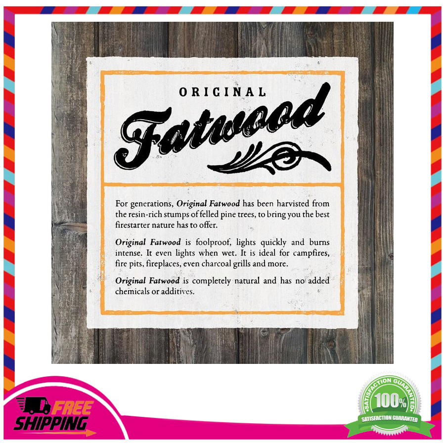 Fatwood Fire Starter Sticks 25lb Box 100% All Natural Pine Kindling Wood