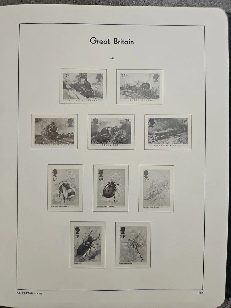 LIGHTHOUSE Turnbar Binder & Slipcase Great Britain 1985-2000 Sf Hingless