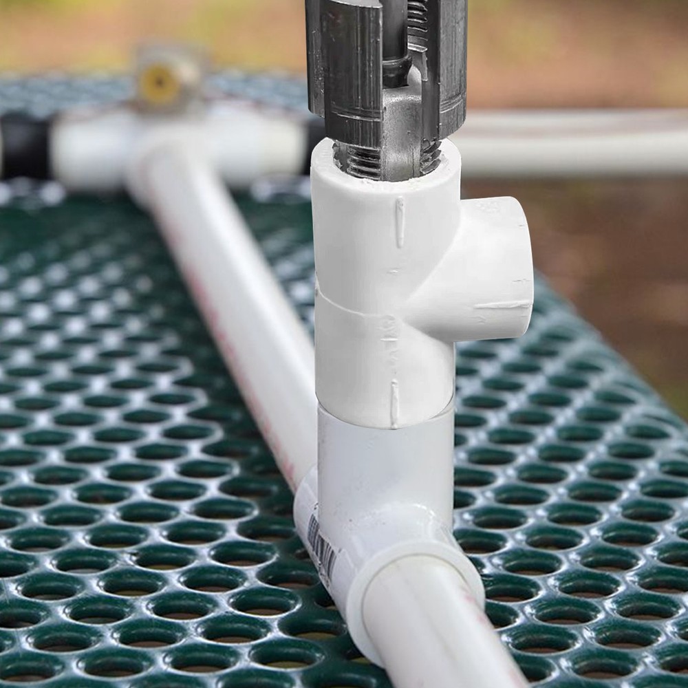 PVC Pipe Threader Kit 1/2" 3/4" Internal External Threading Dies+Step Drill Bit