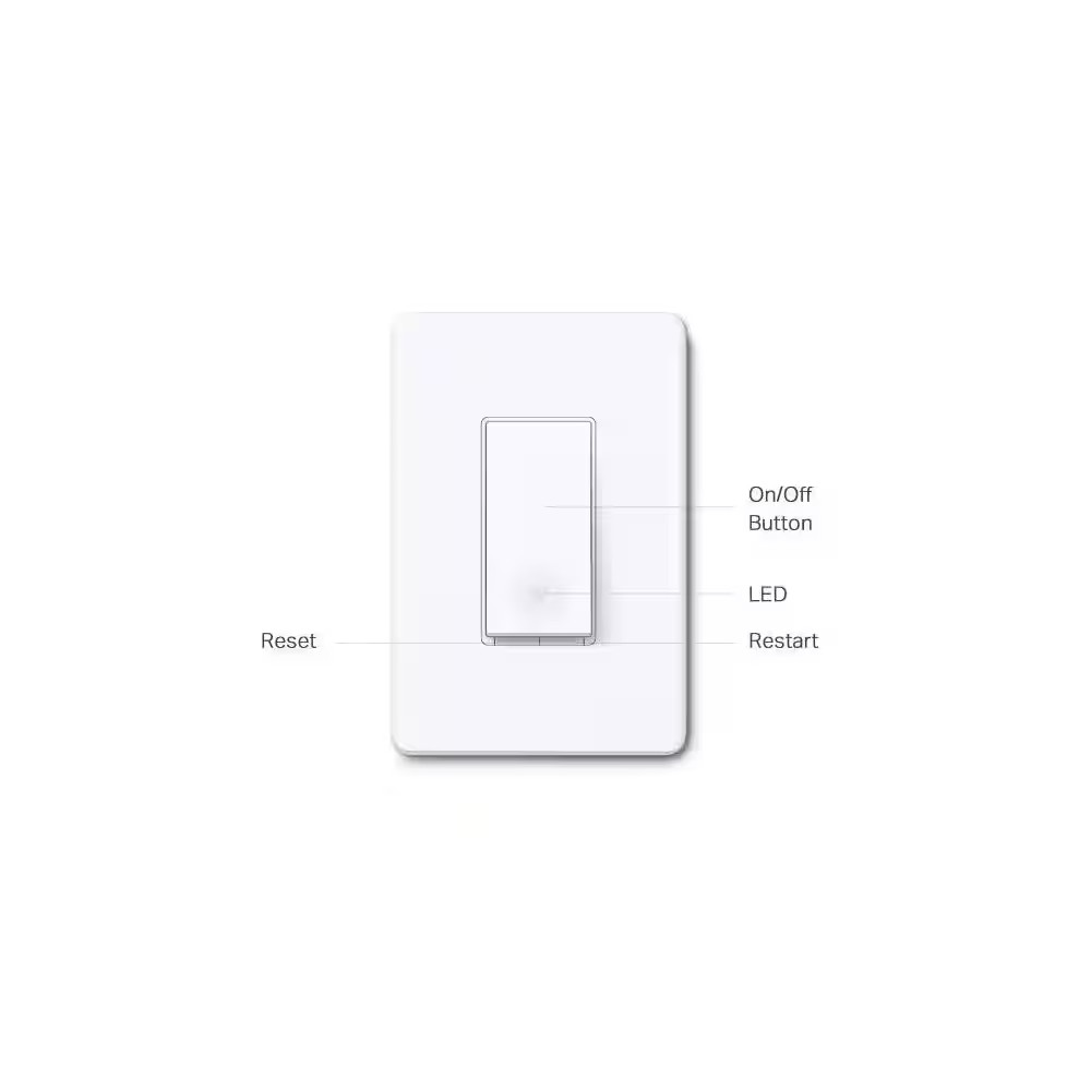 Smart Wi-Fi Light Switch with Matter, White