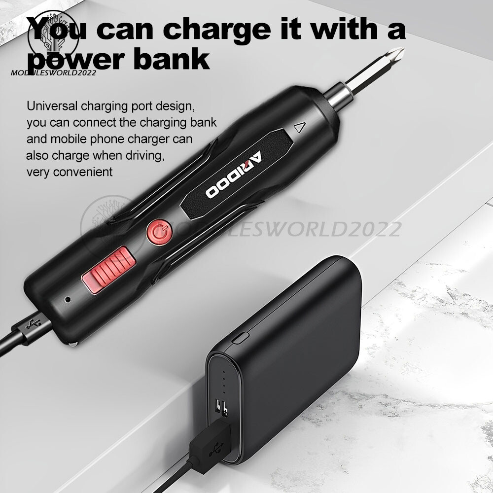 Portable Electric Screwdriver set mini Compact USB rechargeable Screw Driver
