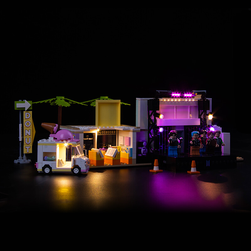 LocoLee LED Light Kit for Lego 21339 BTS Dynamite Creative Decor Lighting Set