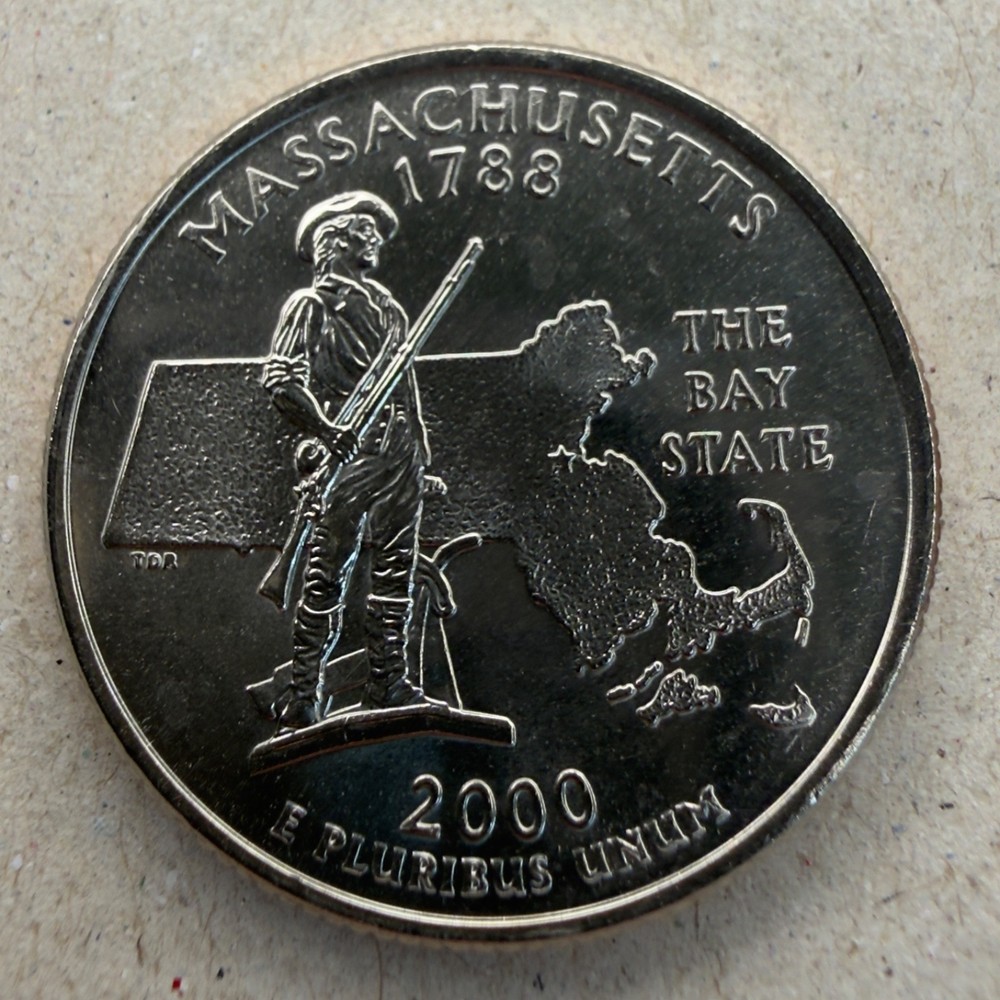 2000-P/D - Massachusetts - State 25C 2-Coin Set