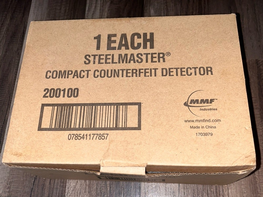 STEELMASTER 200100 Compact Counterfeit Detector Machine Wired Plastic