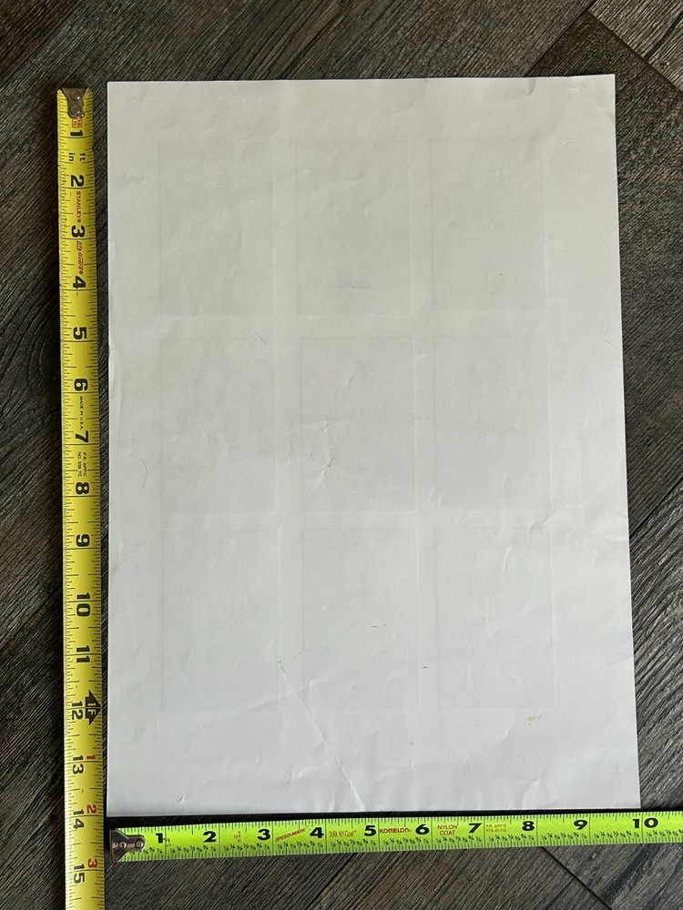 Kiss ACE FREHLEY Laminate Pass Uncut VIP Insert Sheet Fun Tour 1992 Vintage Kiss