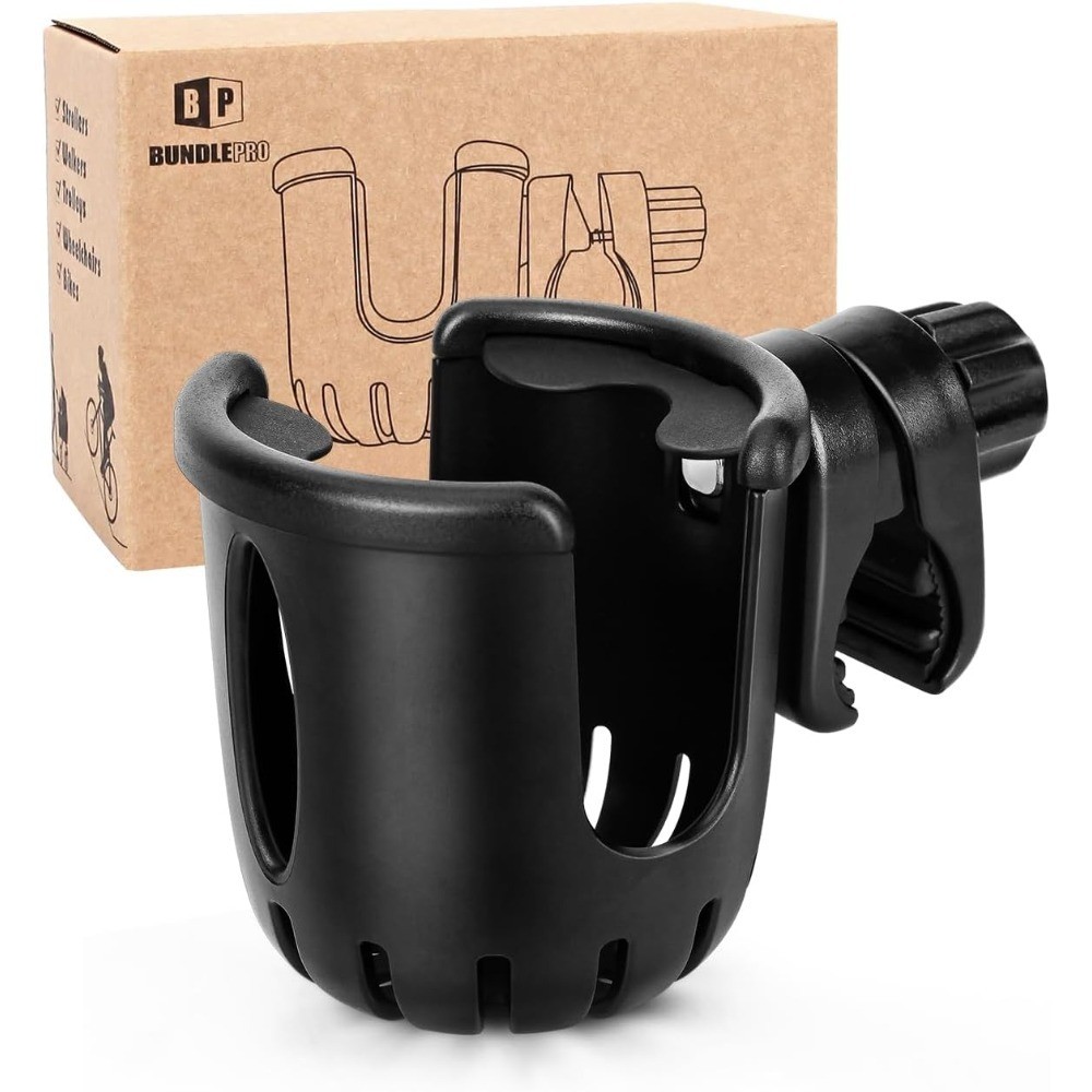 Universal Adjustable Cup Holder for Strollers, Bikes, Carts, and Walkers