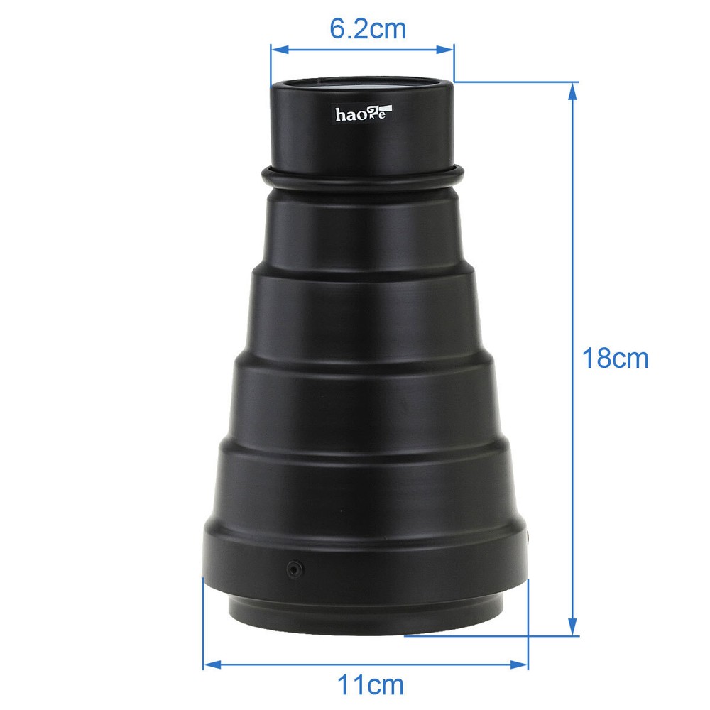 Pro Conical Snoot + Honeycomb Grid for Balcar Alienbees Mount Strobe Flash Light