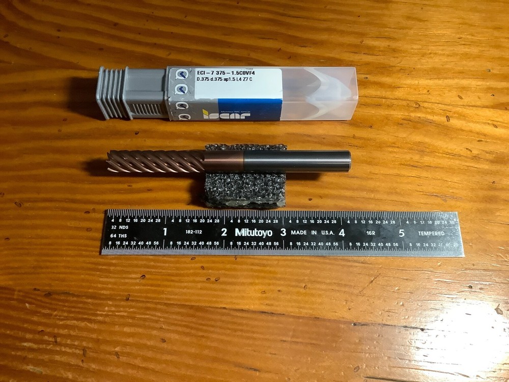 metalworking milling tools ISCAR FLASHSOLID 3/8”x1.5x7FL ENDMILL - 3411945