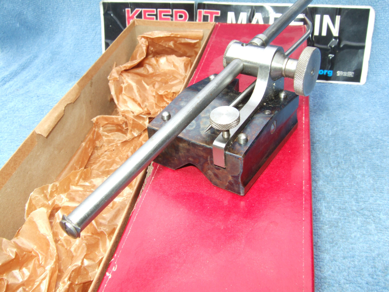 STARRETT SURFACE GAGE 257b OLD VINTAGE PRECISION INSPECTION TOOL GRINDER MILL #A