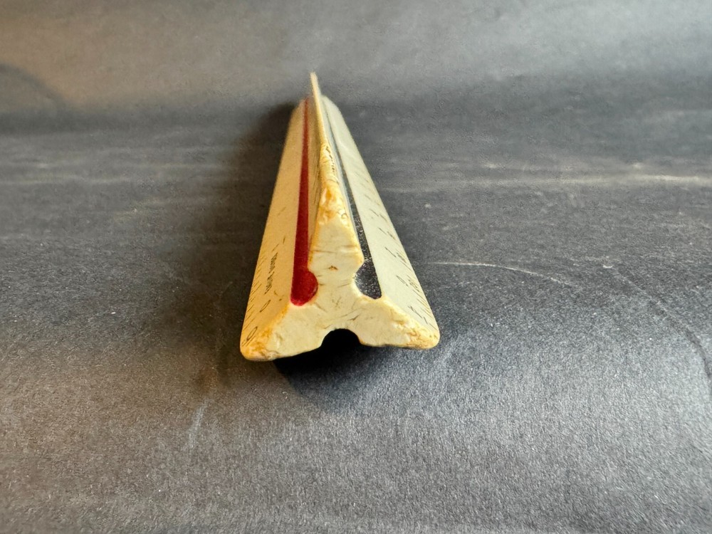 VINTAGE TECNOSTYL TRIANGLE DIVIDED RULE RULER MEASURE