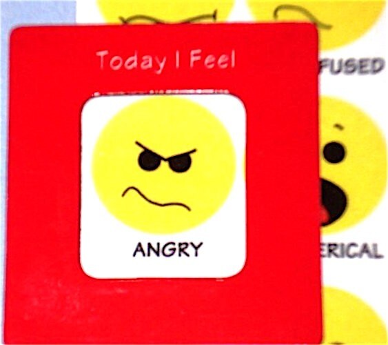 New FEELINGS Chart MOOD MAGNET: How I Feel Emotions Emoticons Emoji Smiley Faces