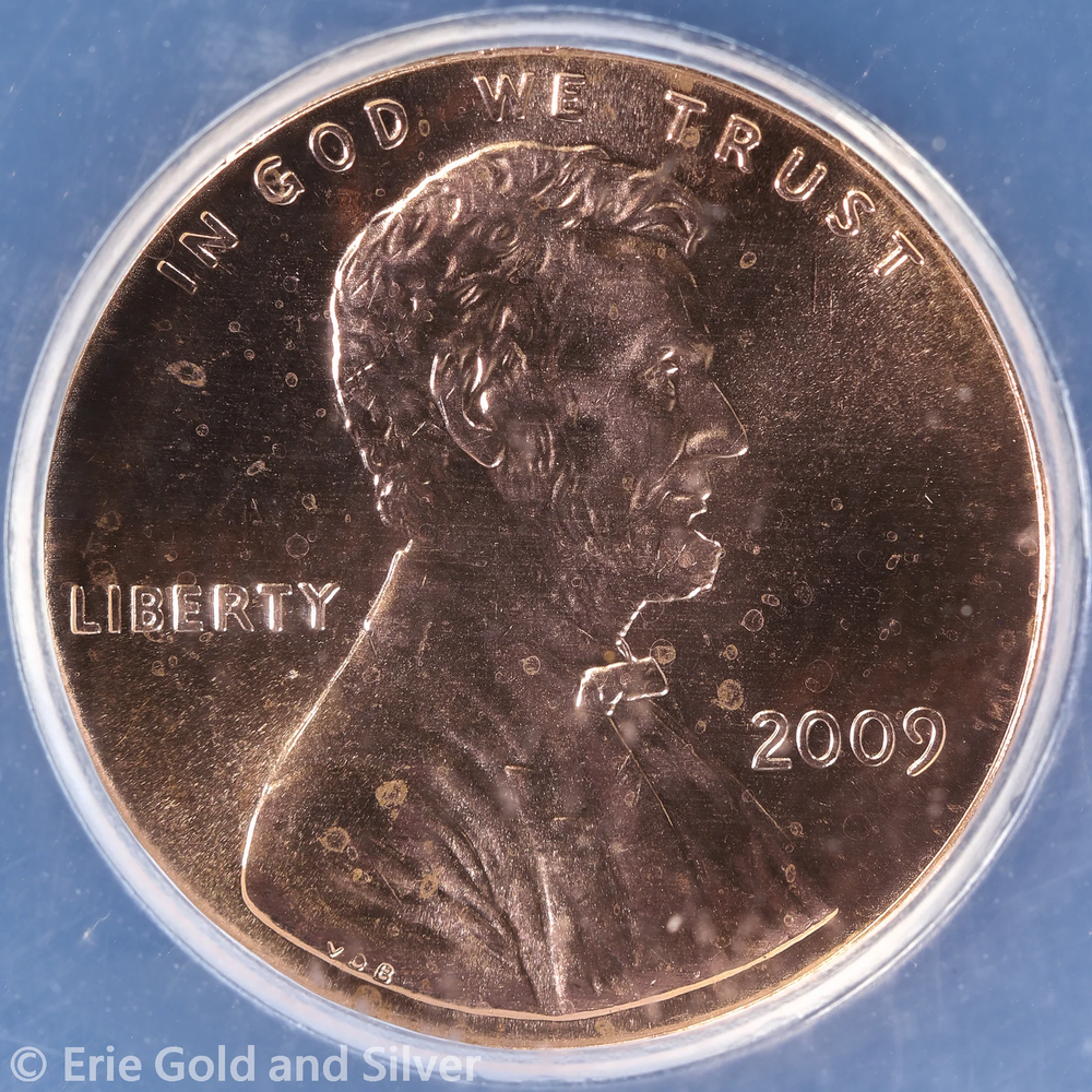2009 1C Lincoln Cent Formative Years ANACS MS 65 Red | Double Pinky Error