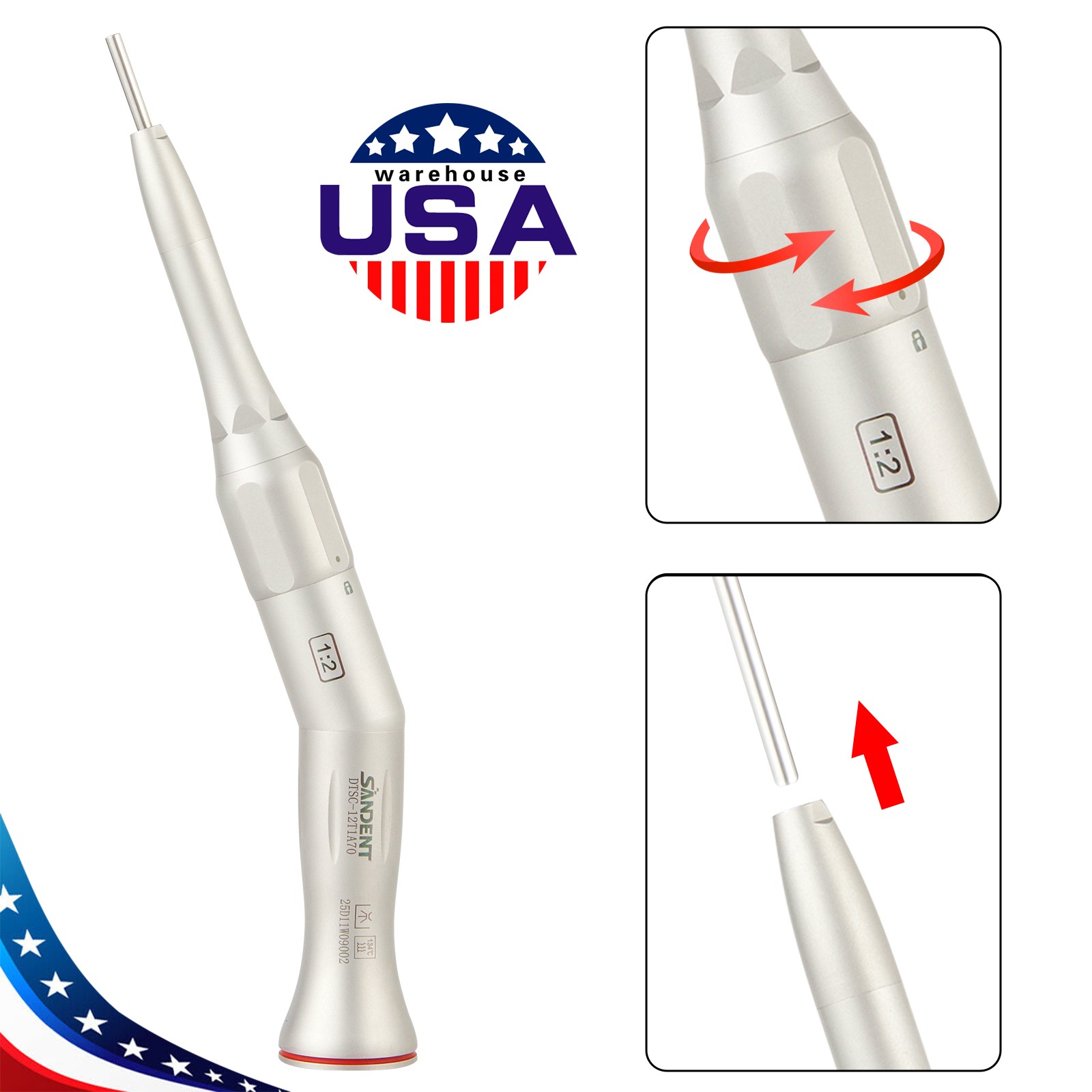 Dental Implant Motor Surgical Brushless Surgery Micromotor/1:2Surgical Handpiece