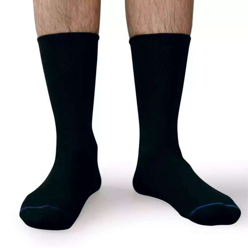 Therafirm Double Sock System Crew Sock in Black - Medium 703