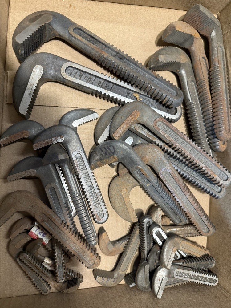 RIDGID Pipe Wrench Hook Jaws-Various sizes NOS
