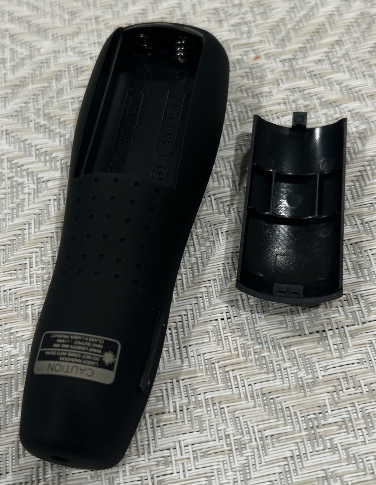 Presentation Clicker Wireless Remote Use 2 AAA Battery Red Light Pointer USB & C