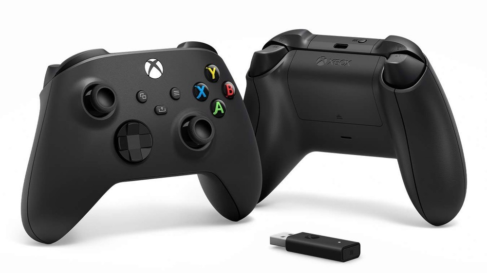 Xbox Series X/S Wireless Controller Carbon Black + Wireless Adapter for Windows