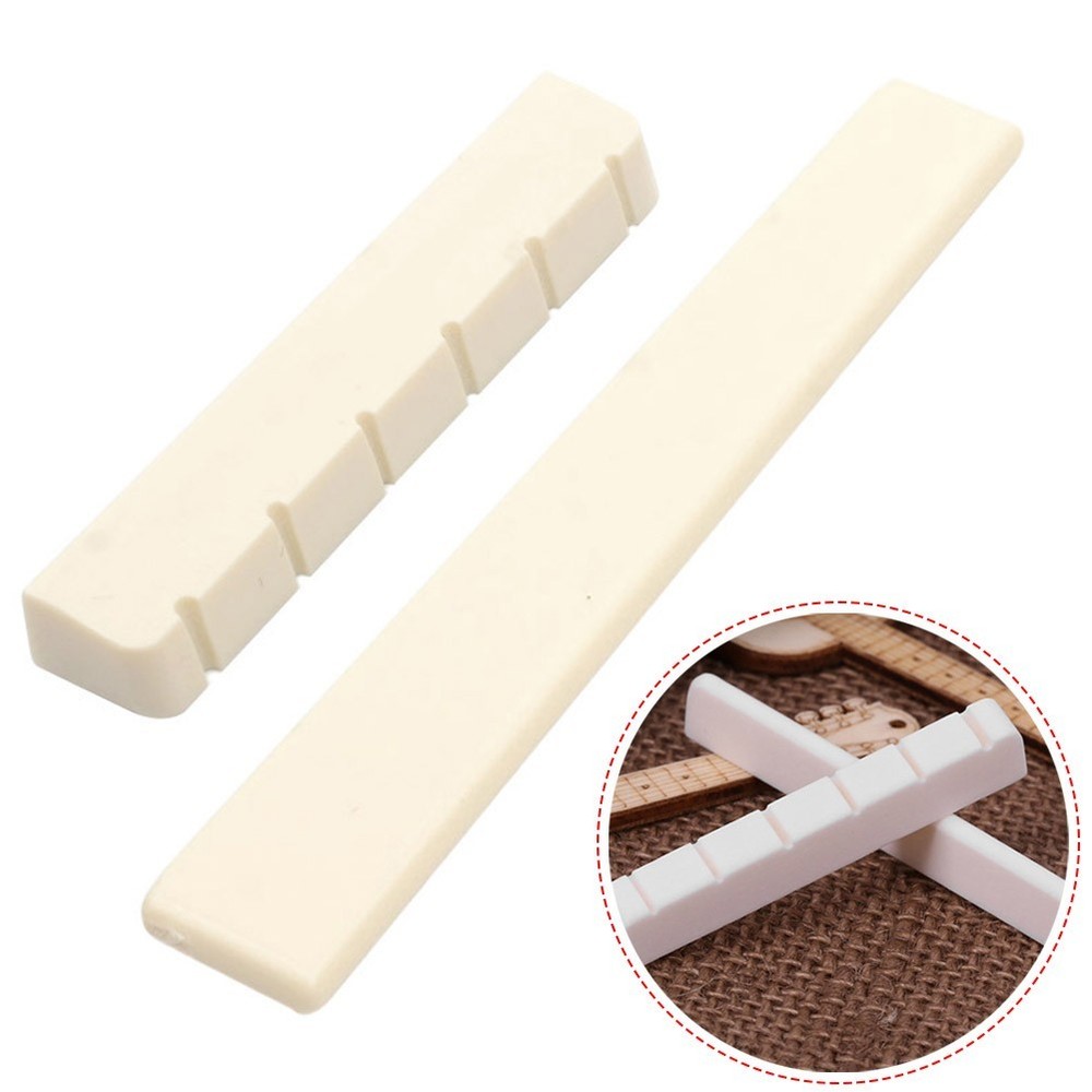 Real Bone Guitar Nut 52mm Bone Bridge Classical Guitar Nut Replacement