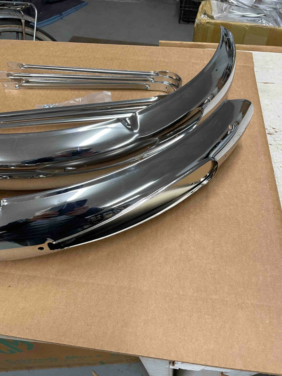 Schwinn Phantom 26" Bicycle Chromed Fender Set Light & Glass Reflector