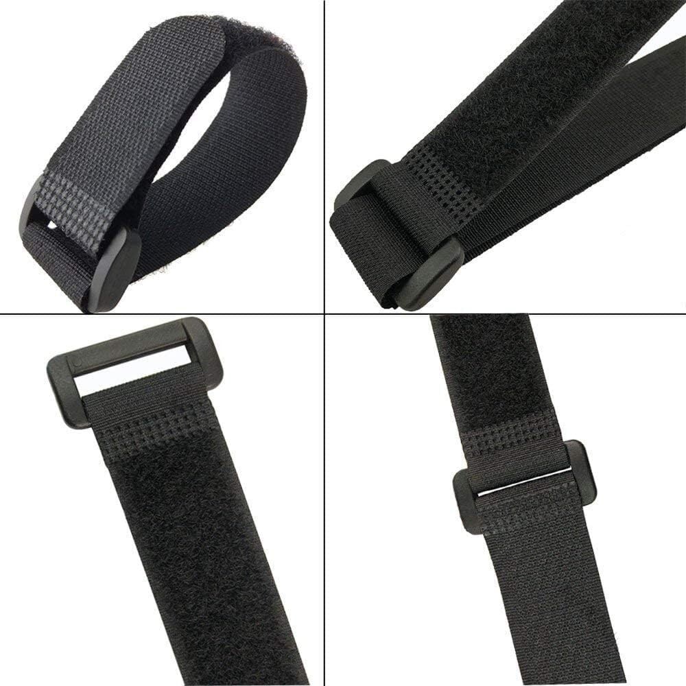 25 Pack 18 Inch Reusable Fastening Cable Straps Hook and Loop Cinch Cable Ties