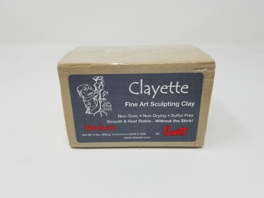 Chavant Clayette Medium (Cream) 2 Lb Brick