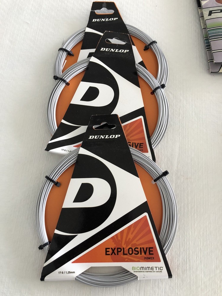 DUNLOP 3 tennis string sets