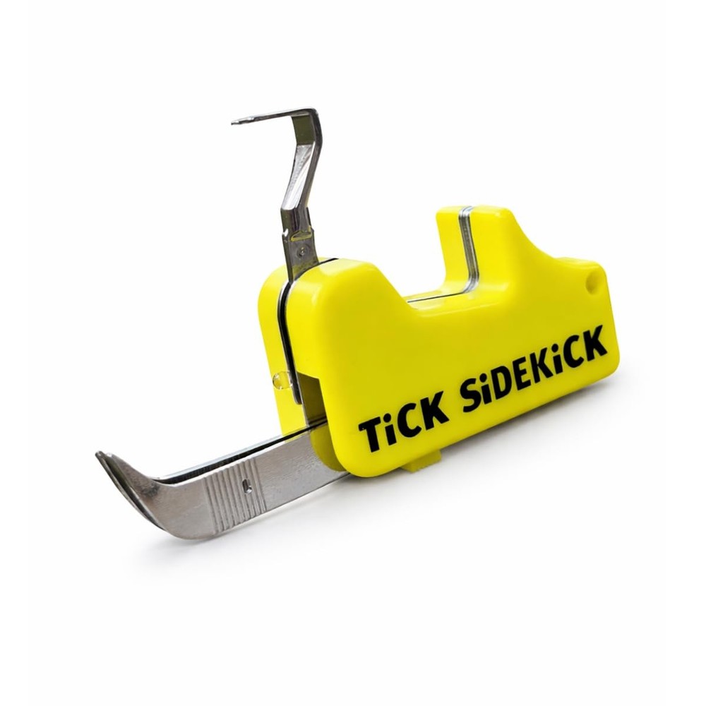 SiDEKiCK Tick Removal Tool with Integrated Flashlight, Stainless Steel Multi-...