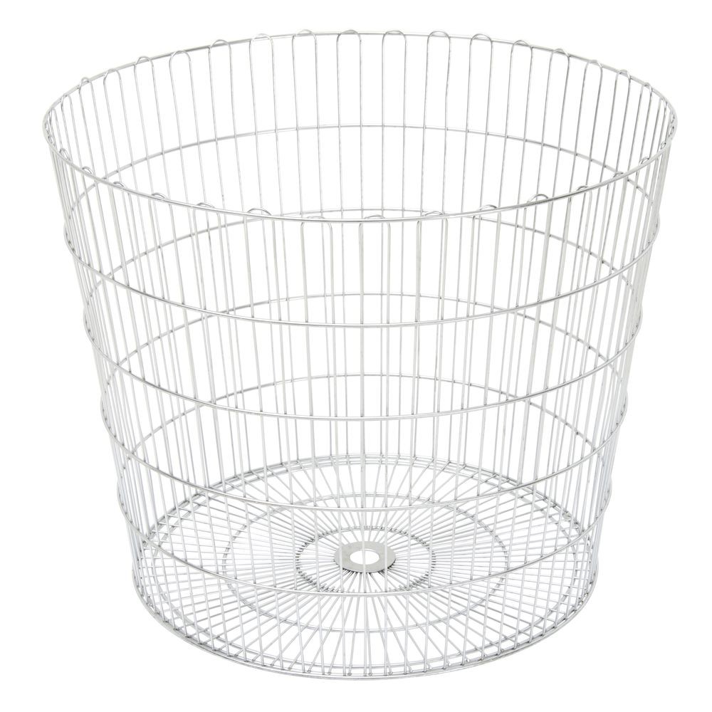 HUBERT® Dump Bin Round Chrome Wire - 29 1/2"Dia x 32"H