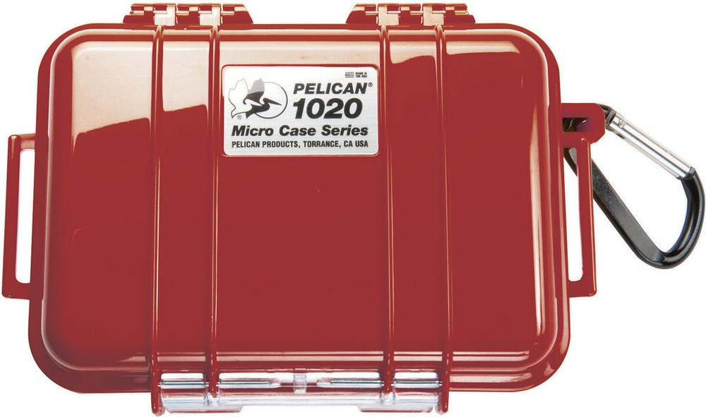 Pelican ™ 1020 Solid Red Micro Case with Free engraved nameplate