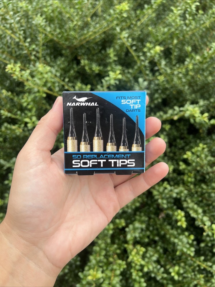 Narwhal Soft Tips Replacement for Darts *BRAND NEW IN PACK* 50 Tips