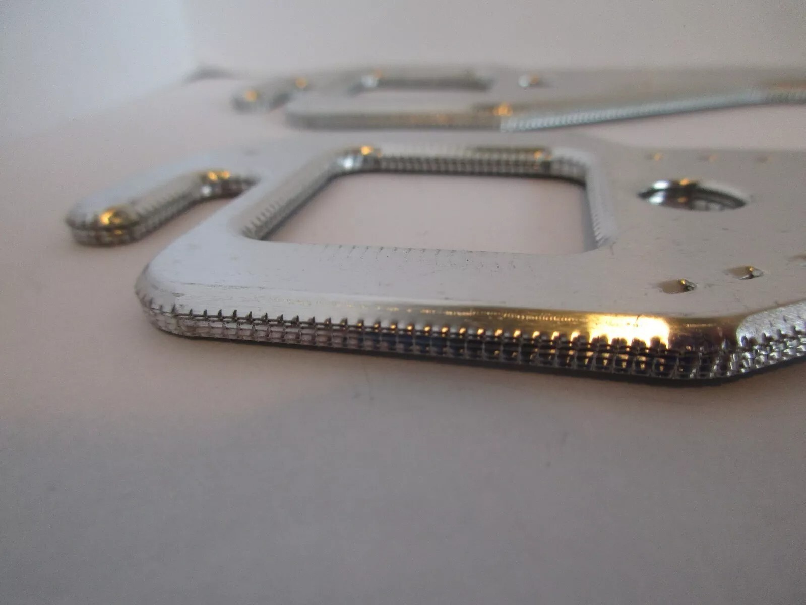 Small Block Chevy Aluminum Square Port Header Exhaust Gaskets Reusable SBC 350