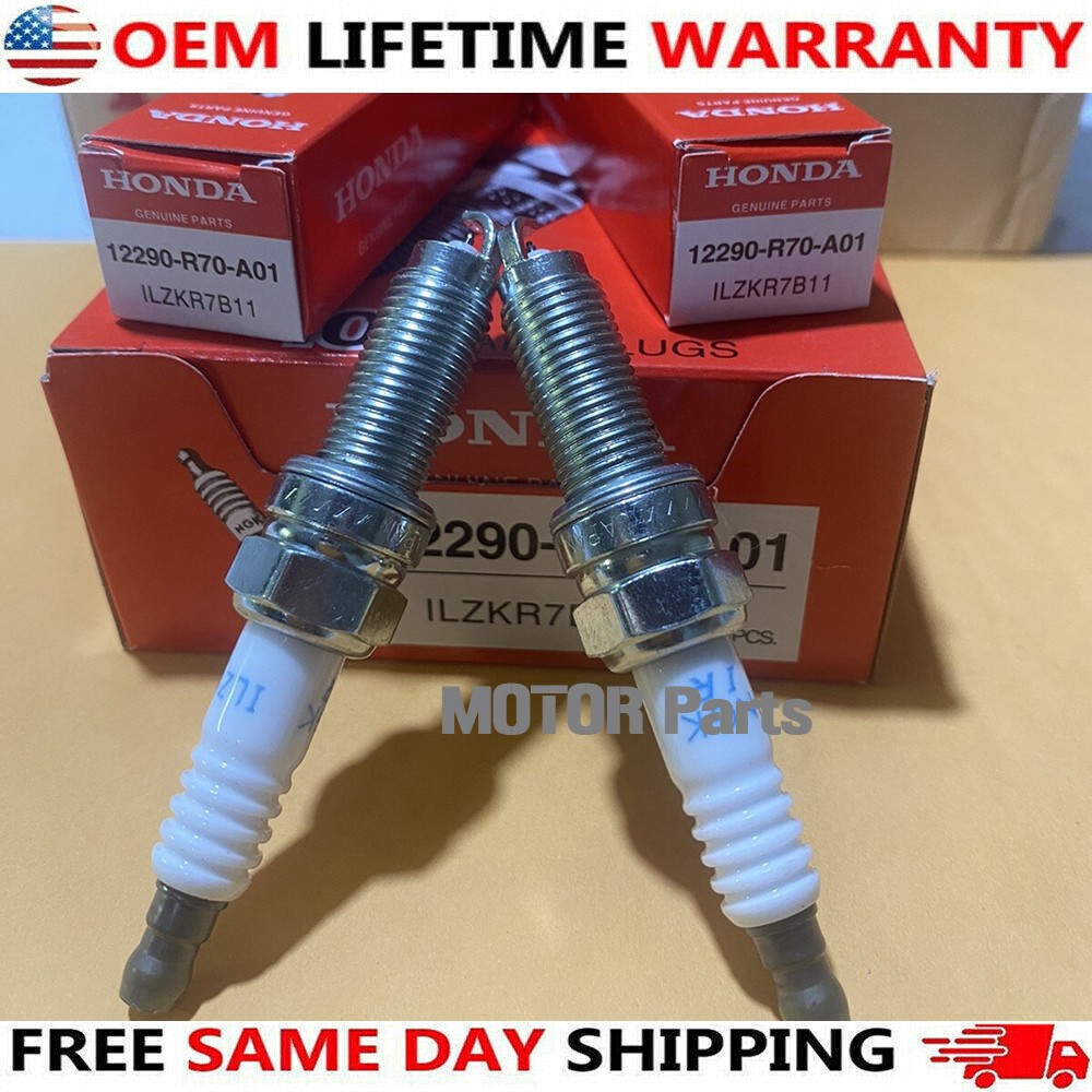 6PCS Genuine OEM NGK Iridium Spark Plugs For Honda 12290-R70-A01 ILZKR7B11 USA