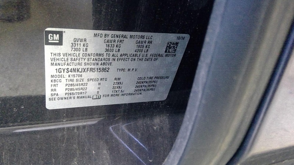 Used Blind Spot Detection System Warning Control Module fits: 2015 Cadillac Esca