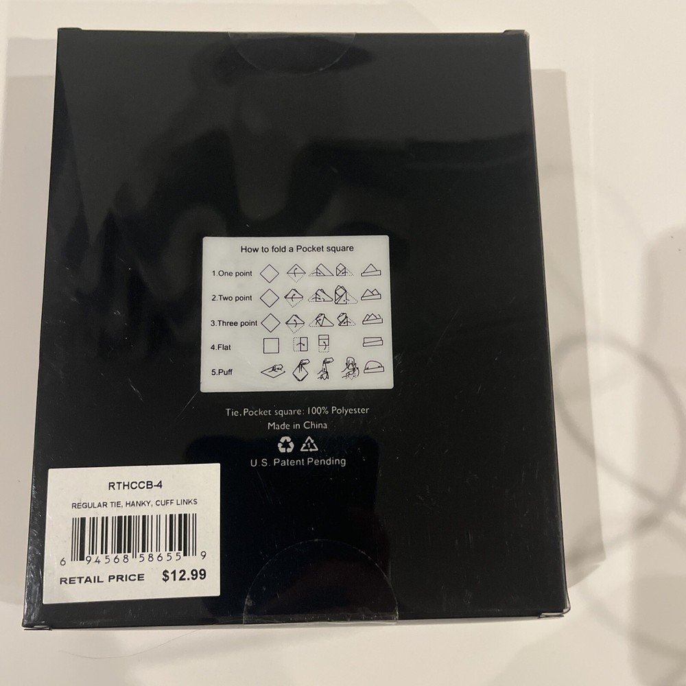 Bill Robinson Handmade Tie, Pocket Square And Cuff Links