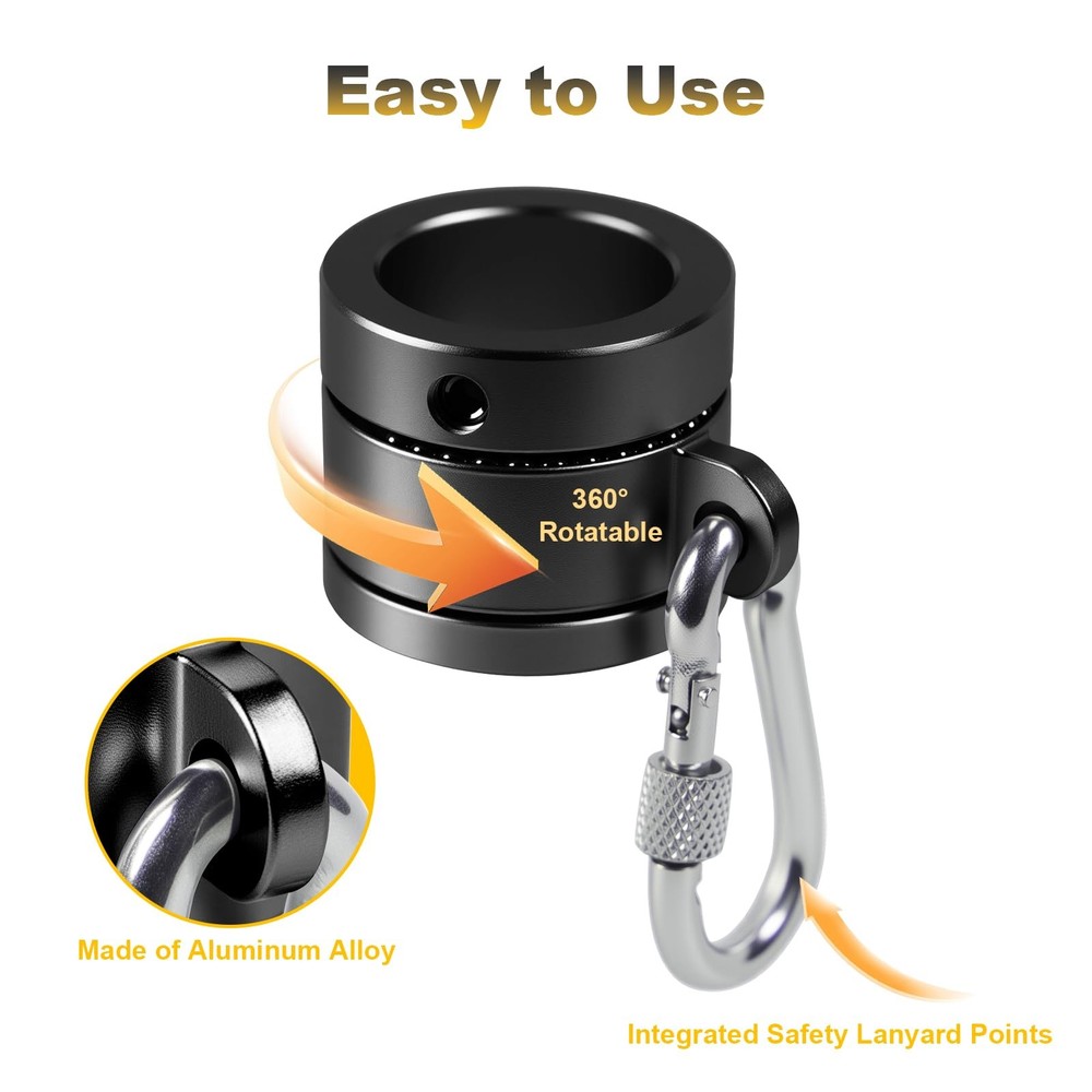 Sleever Bar Lock Collar 7/8, Sleever Bar Lock Collar with Tethering Attachmen...