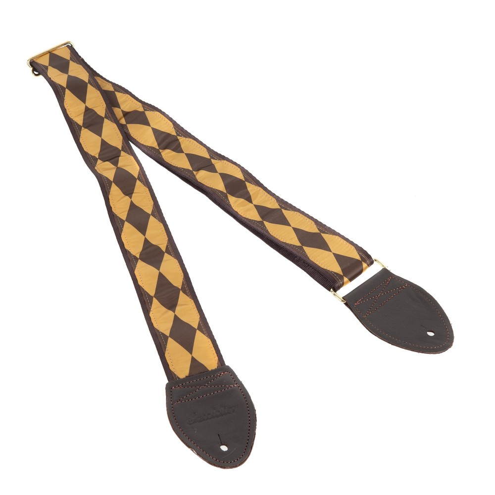 Souldier "Diamond" Gold & Brown Pattern 2" Guitar Strap