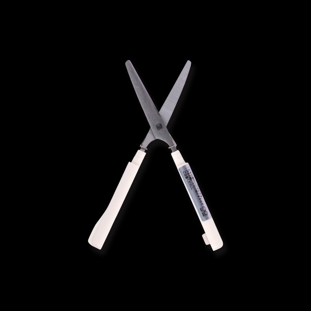 STICKYLE Compact Travel Scissors - Cream / White