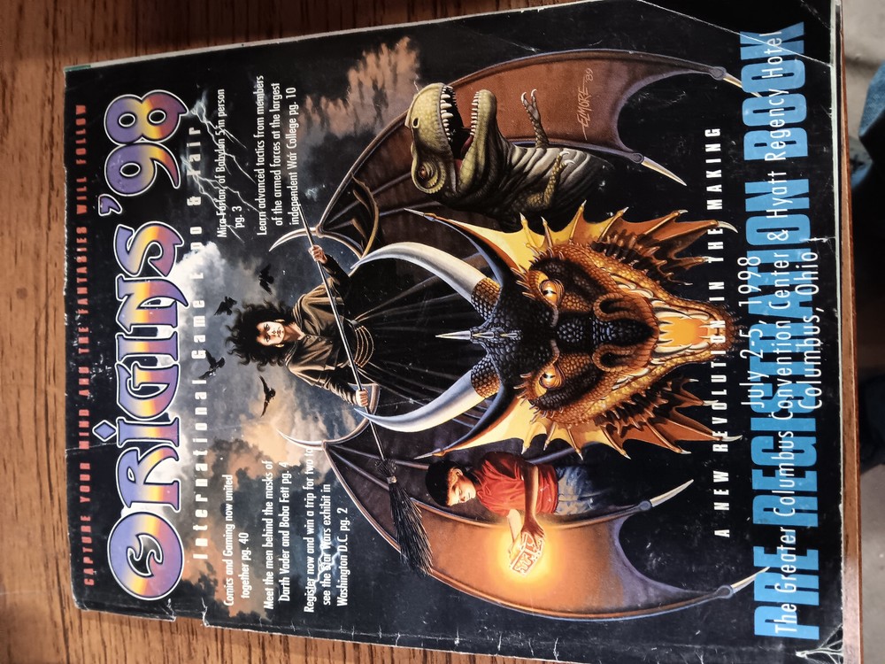 Origin game expo programs 1996, 1997. 1998 Good condition