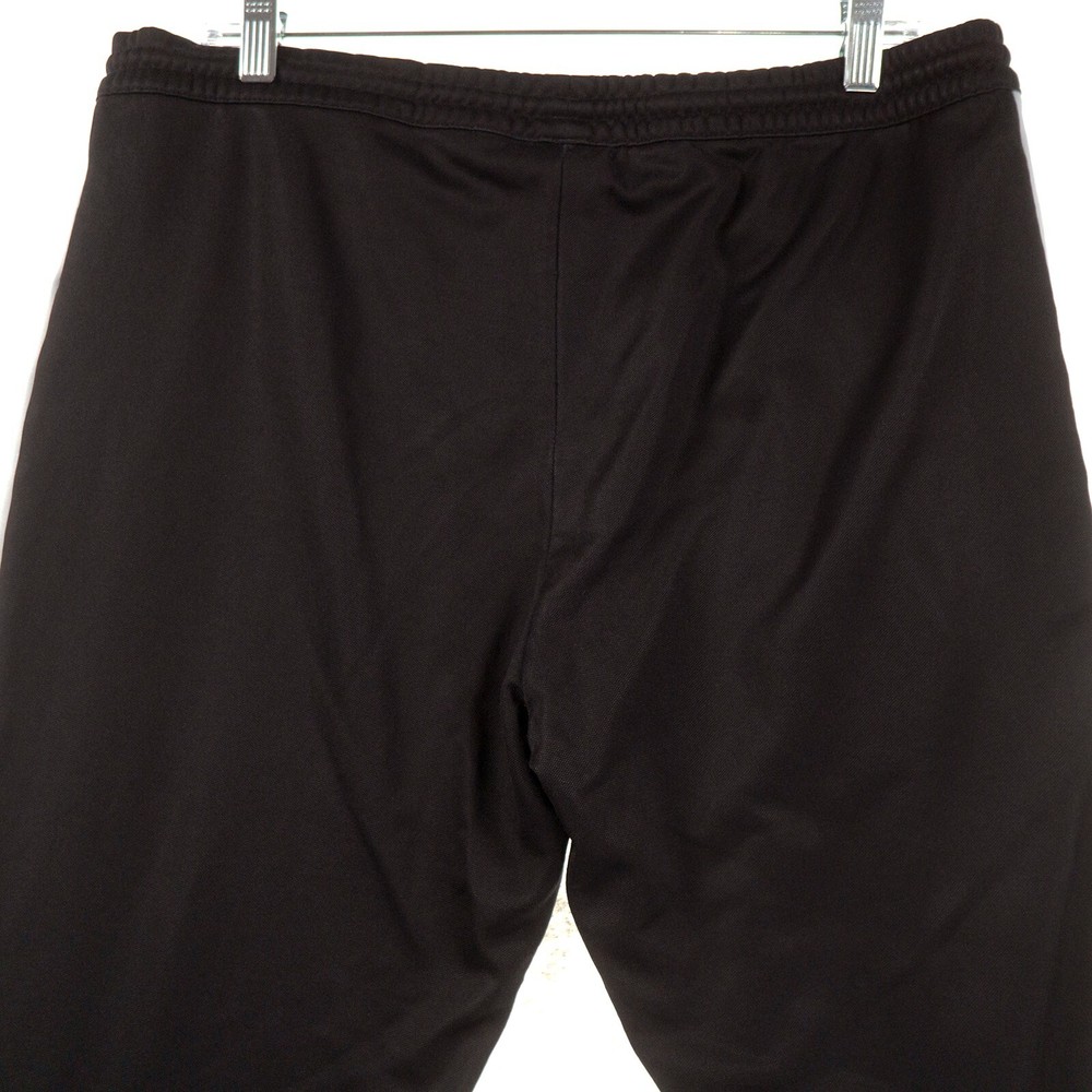 Adidas Black Track Pants Mens Large Pull On Drawstring