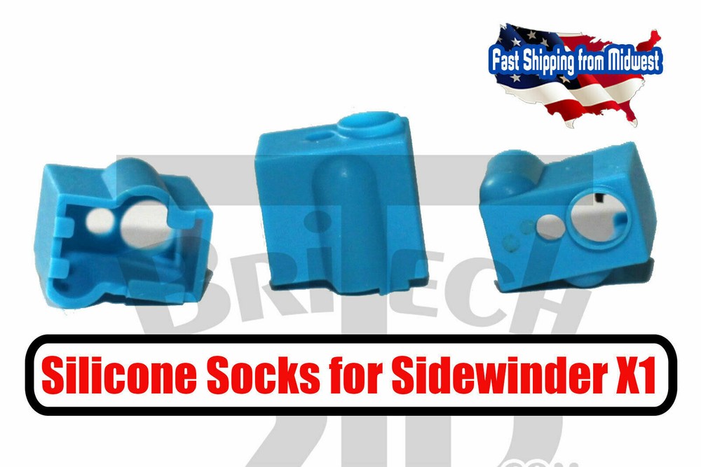 Sidewinder X1 or Genius Silicone Insulation Socks Heater Block,  3D Printer