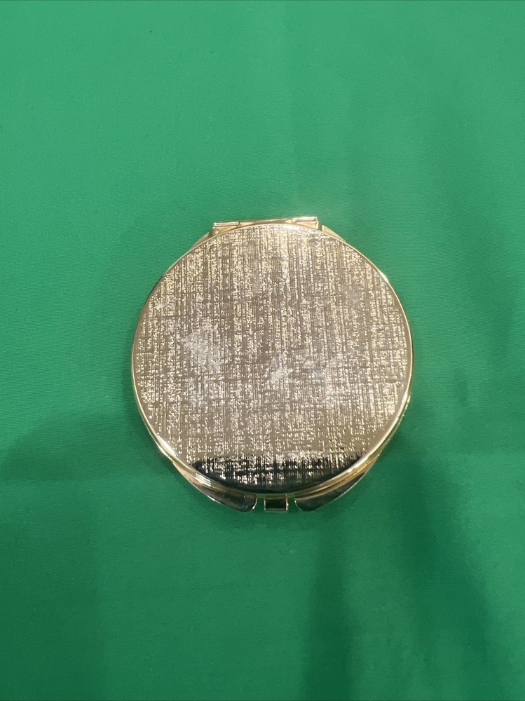 2.5" Round Jeweled Makeup Mirror Compact