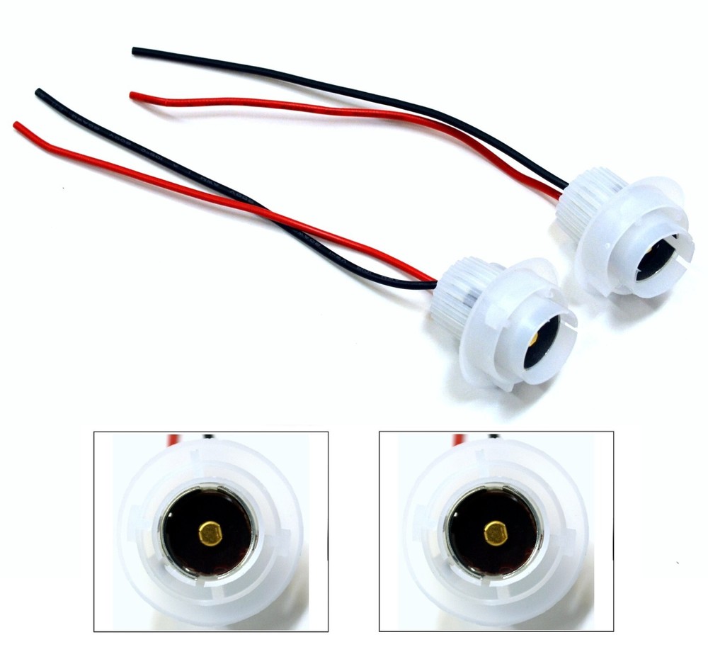 Universal Pigtail Wire Female Socket 1156 W Two Harness Back Up Reverse Replace