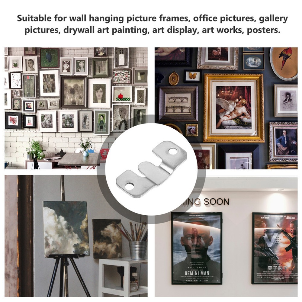 12 Pcs Hanging Piece Hook Clothes Racks Wall Mounted Photo Frame