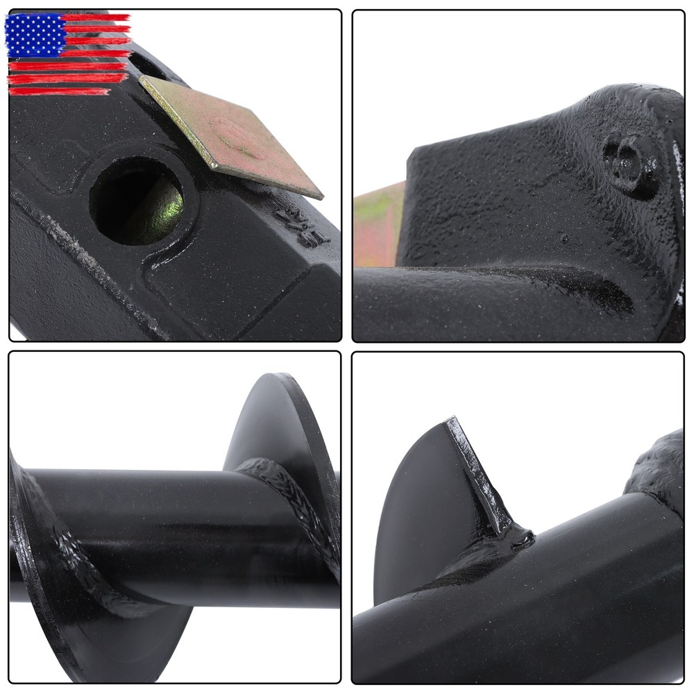 6" x 48" Auger Bit 2" Hex Collar Skid Steer Post Hole Digger Attachment