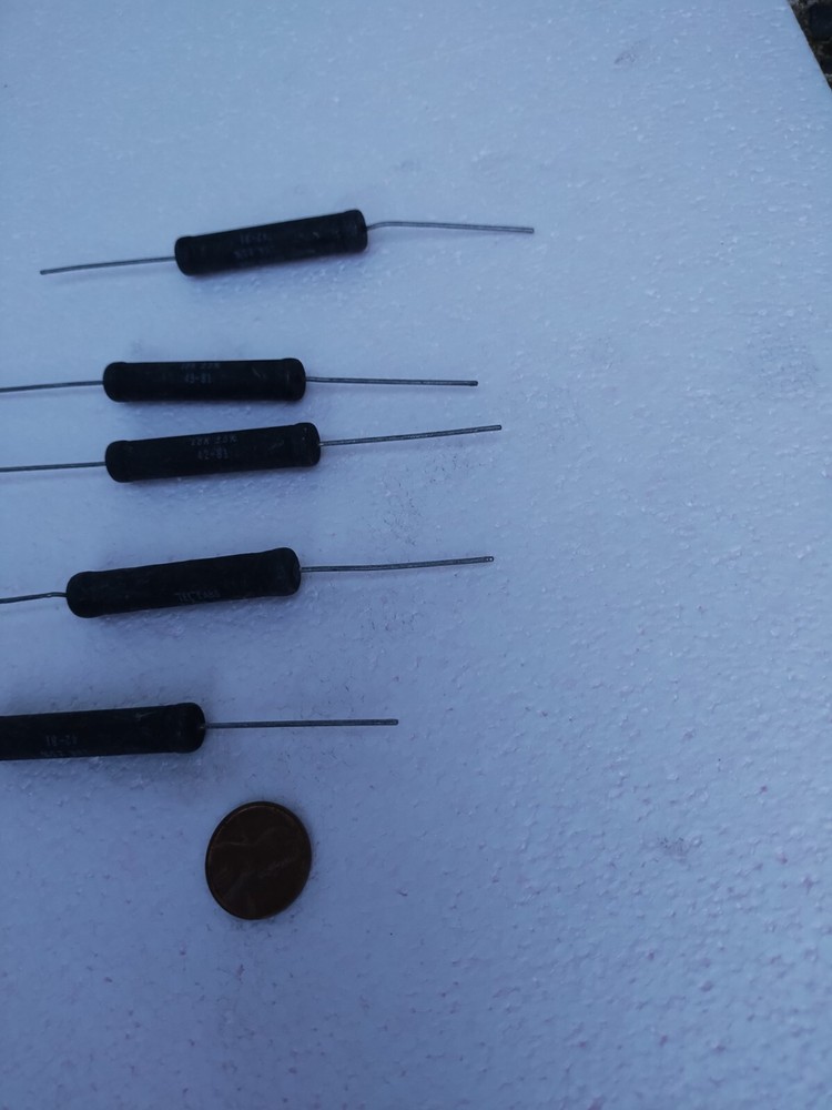 18k ohm 10 watt resistor Tel Labs Wire Wound (5) Quantity
